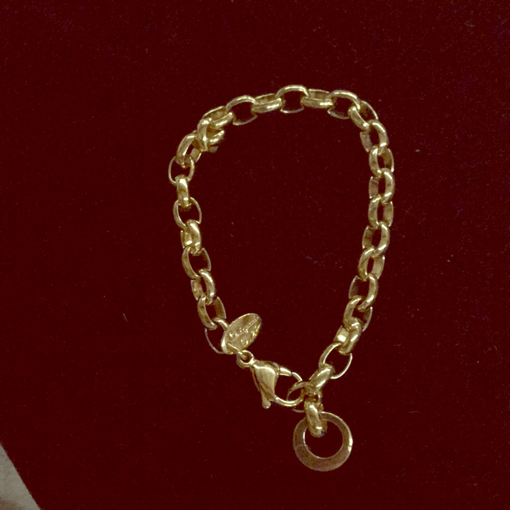 Origami Owl 7 Gold Dangle Bracelet 10$